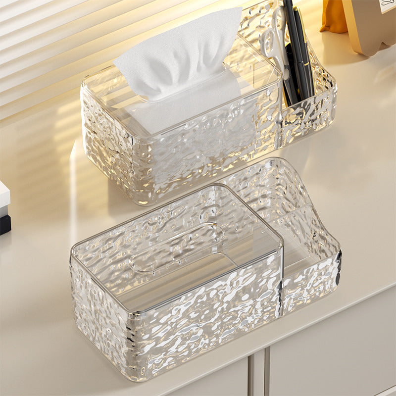 Glacier Pattern Tissue Box With Storage
