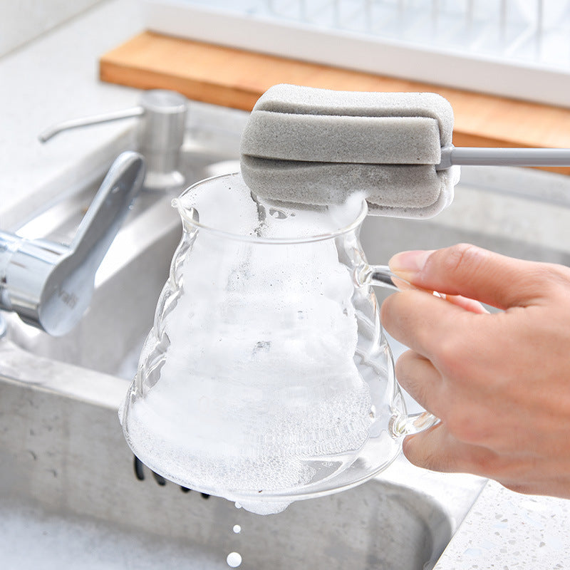 Long Handle Sponge Bottle Brush For Kitchen