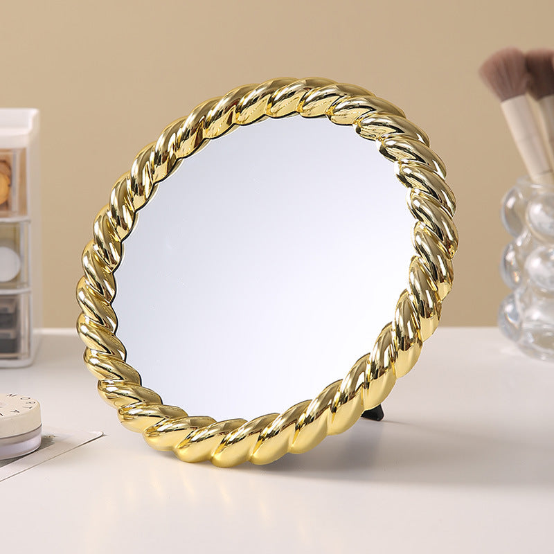 Portable vanity mirror for home use (can be hung or stood up)