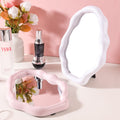 Cloud-shaped makeup mirror, irregularly shaped plastic mirror, desktop/tabletop makeup mirror, portable