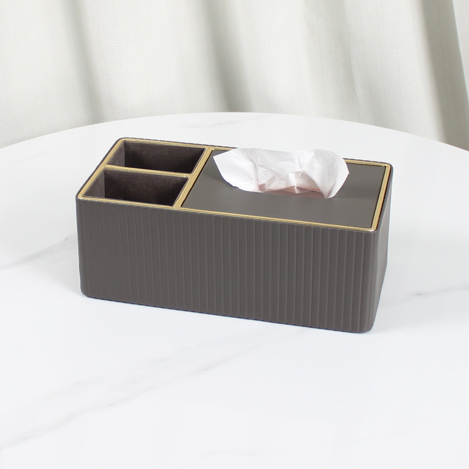 Multifunctional Tissue Box With Organizer