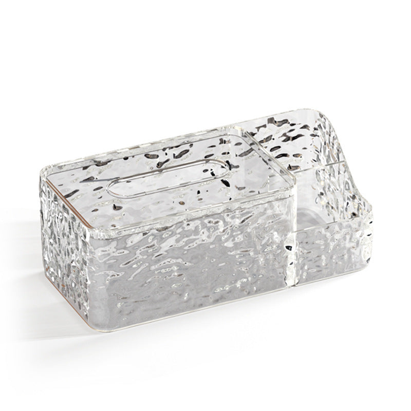Glacier Pattern Tissue Box With Storage