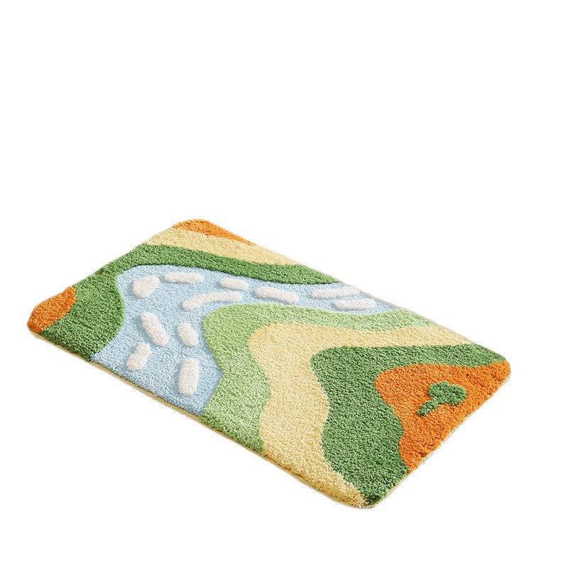 Mountain and River Carpet Bathroom Anti-Slip Mat 50x80cm