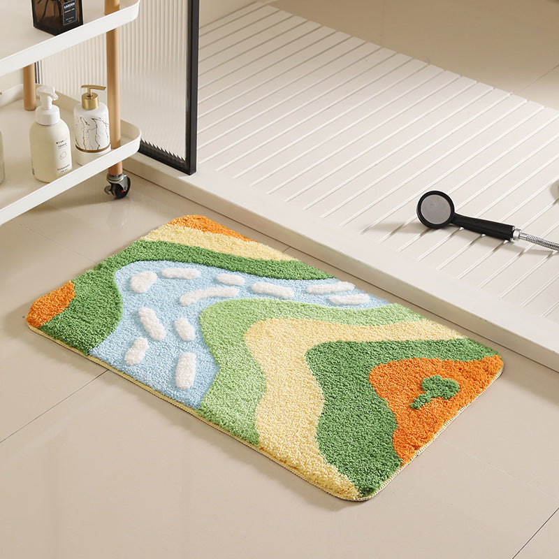 Mountain and River Carpet Bathroom Anti-Slip Mat 50x80cm