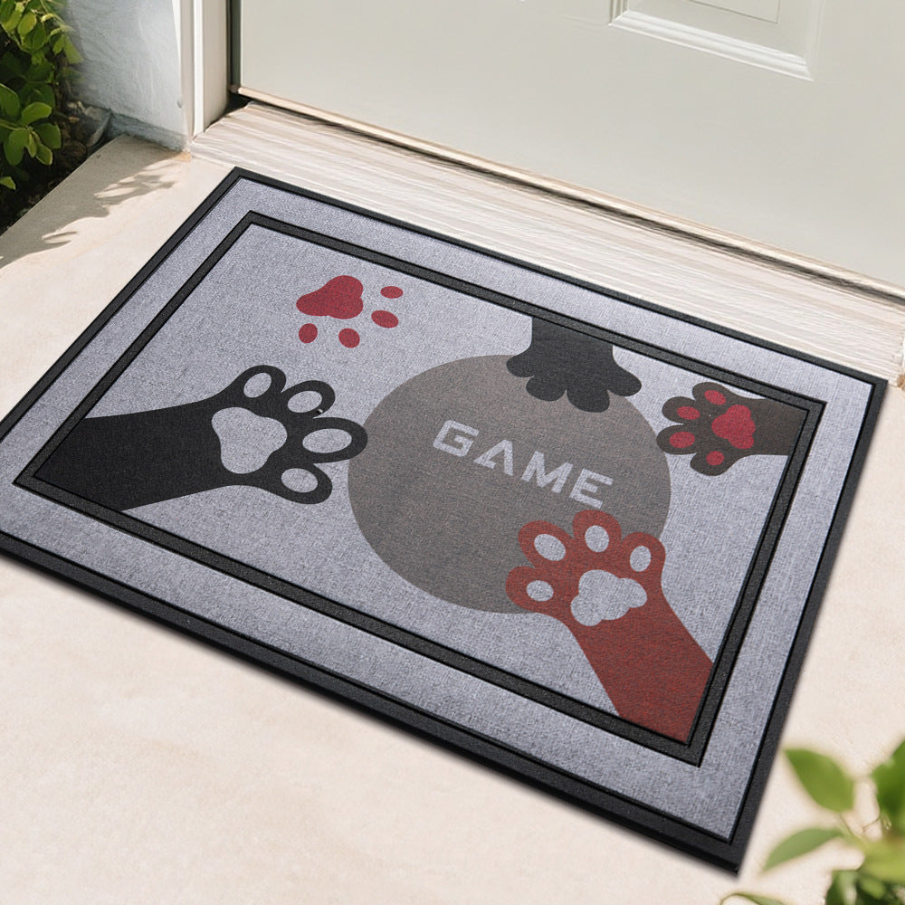 Cartoon rubber doormat, scratch-resistant, wear-resistant, and stain-resistant, suitable for entryways and front doors, 43.5cm*75cm