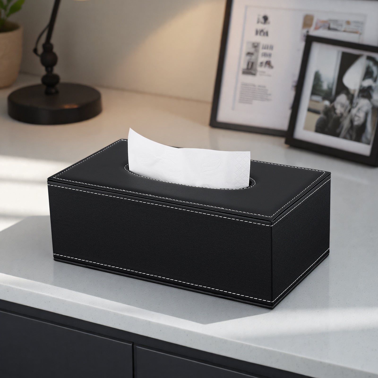 Minimalist Tabletop Tissue Holder For Home