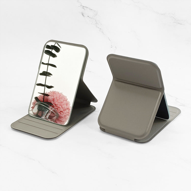 Portable desktop vanity mirror, folding portable makeup mirror