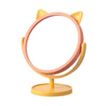 Desktop Cartoon Plastic Makeup Mirror, Portable for Women