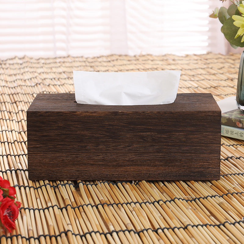 Wooden Vintage Tissue Box For Living Room