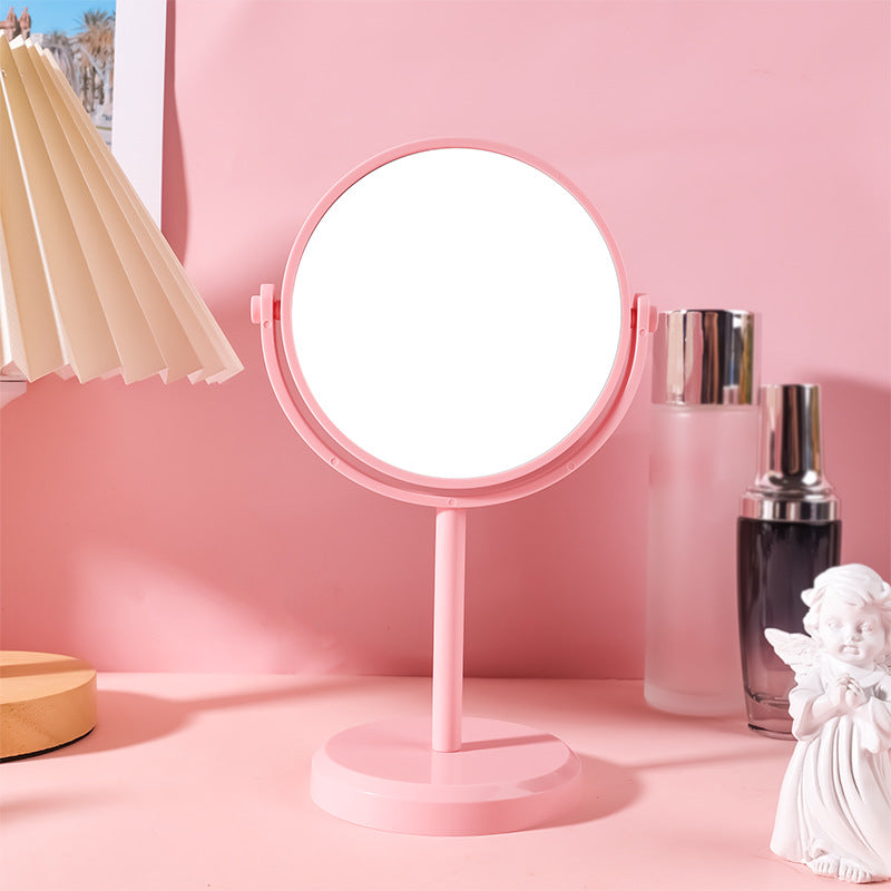 Desktop makeup mirror, women's mirror, dressing table, touch-up mirror, rotatable