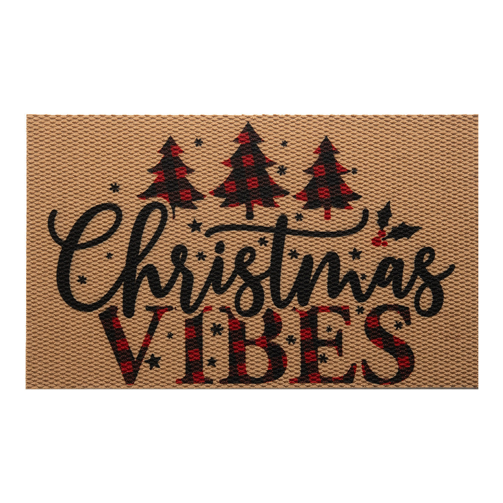 Pineapple-patterned non-slip floor mat, Christmas decoration, 45*75cm