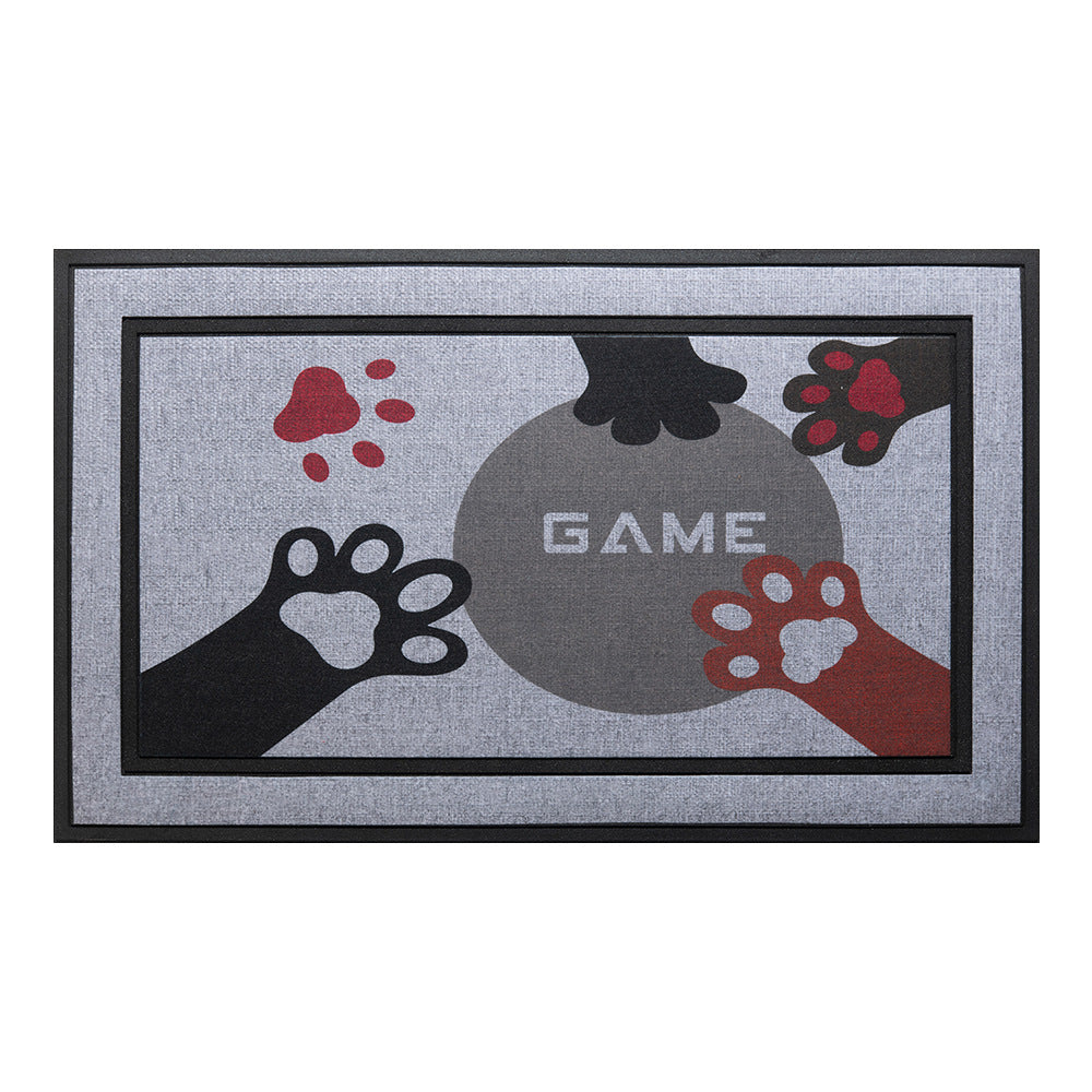 Cartoon rubber doormat, scratch-resistant, wear-resistant, and stain-resistant, suitable for entryways and front doors, 43.5cm*75cm