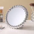 Portable vanity mirror for home use (can be hung or stood up)