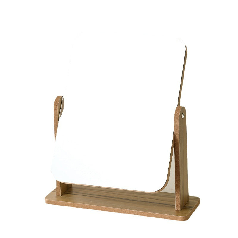 Minimalist wooden dressing table rotating mirror