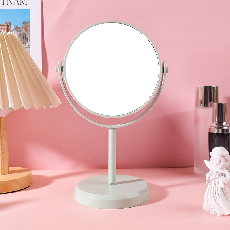 Desktop makeup mirror, women's mirror, dressing table, touch-up mirror, rotatable