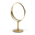 Tabletop double-sided makeup mirror, European style double-sided rotating mirror, oval shape